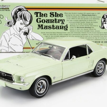 GREENLIGHT 1/18 FORD USA | MUSTANG COUPE 1968 - THE SHE COUNTRY MUSTANG | LIGHT GREEN