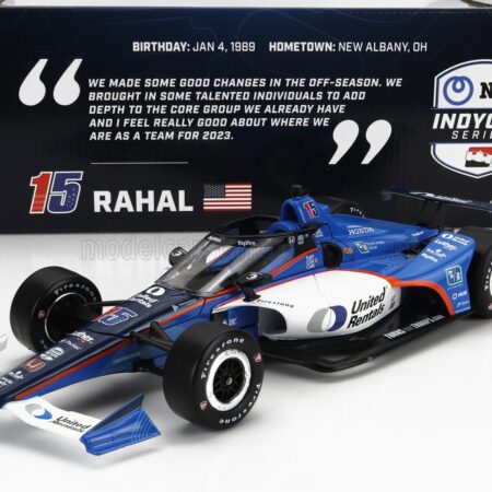 GREENLIGHT 1/18 HONDA | TEAM LETTERMAN LANIGAN RACING N 15 INDIANAPOLIS INDY 500 INDYCAR SERIES 2023 G.RAHAL | BLUE WHITE BLACK