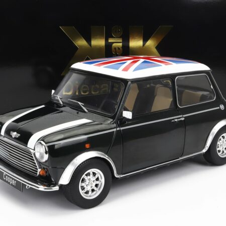 KK-SCALE 1/12 MINI | COOPER LHD 1992 WITH UNION JACK | GREEN WHITE