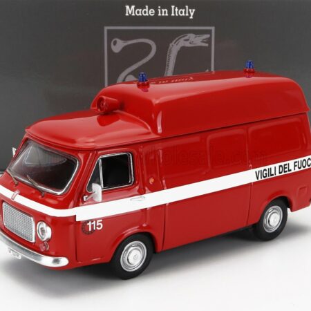 RIO-MODELS 1/43 FIAT | 238 TETTO ALTO AMBULANZA VIGILI DEL FUOCO 1970 | RED