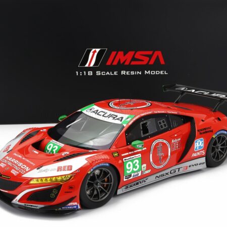 TRUESCALE 1/18 ACURA | NSX GT3 EVO22 TEAM RACERS EDGE N 93 GTD CLASS 24h DAYTONA 2023 R.BRISCOE - D.FORMAL - A.HARRISON - K.MARCELLI | RED