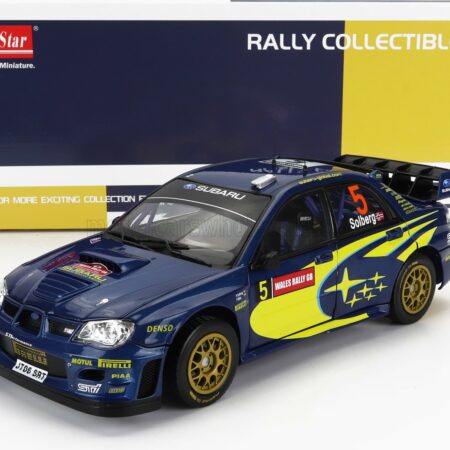 SUN-STAR 1/18 SUBARU | IMPREZA WRC06 N 5 3rd RALLY WALES GB 2006 P.SOLBERG - P.MILLS | BLU YELLOW