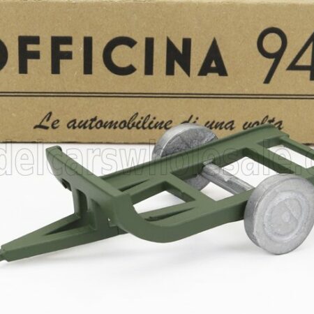 OFFICINA-942 1/76 TRAILER | RIMORCHIO VIBERTI TRASPORTO CARRO L3 1939 | MILITARY GREEN