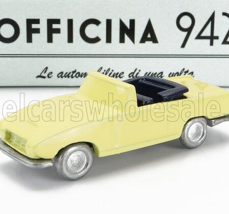 OFFICINA-942 1/76 FIAT | 1200 SPIDER CARROZZERIA GHIA CABRIOLET OPEN 1958 | YELLOW