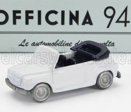 OFFICINA-942 1/76 FIAT | 600 MAGGIOLINA CARROZZERIA FRANCIS LOMBARDI CABRIOLET OPEN 1958 | WHITE