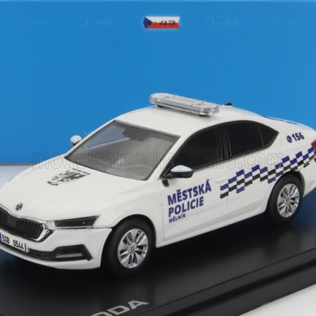 ABREX 1/43 SKODA | OCTAVIA IV MESTSKA POLICIE 2020 | WHITE