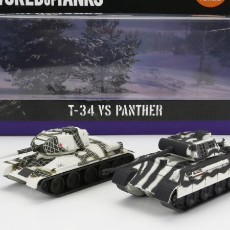 CORGI 1/87 TANK | SET 2X T-34 + PANTHER 1945 | MILITARY CAMOUFLAGE