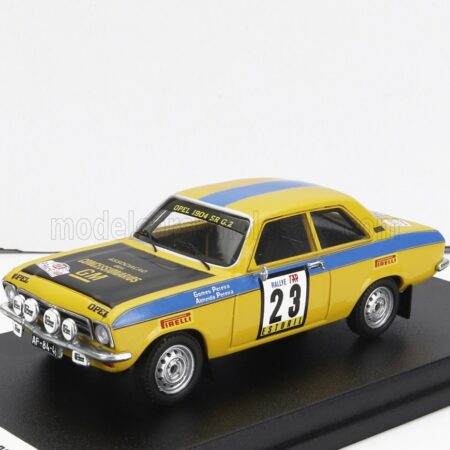 TROFEU 1/43 OPEL | ASCONA (night version) N 23 RALLY TAP 1974 G.PEREIRA - A.AIMEIDA PEREIRA | YELLOW BLUE