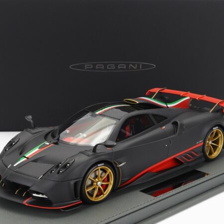 BBR-MODELS 1/18 PAGANI | IMOLA 2020 - CON VETRINA - WITH SHOWCASE | CARBON FIBER BLACK