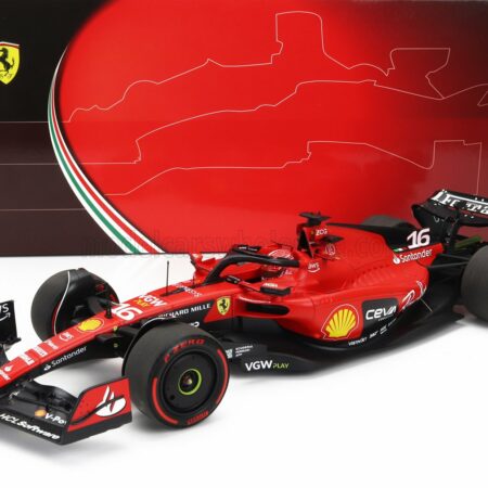 BBR-MODELS 1/18 FERRARI | F1  SF-23 TEAM SCUDERIA FERRARI N 16 BAHRAIN GP 2023 CHARLES LECLERC | RED BLACK