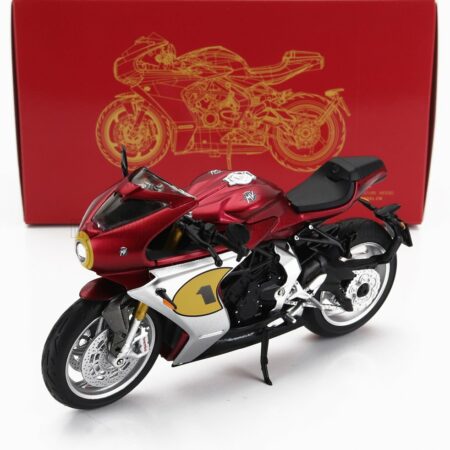 CM-MODELS 1/18 MV AGUSTA | 800 SUPERVELOCE N 1 AGO 2022 | MATT RED SILVER BLACK