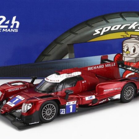 SPARK-MODEL 1/64 ORECA | GIBSON 07 GK428 4.2L V8 TEAM RICHARD MILLE RACING N 1 24h LE MANS 2022 L.WADOUX - S.OGIER - C.MILESI | RED