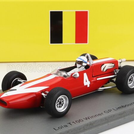 SPARK-MODEL 1/43 LOLA | F2  T100 N 4 WINNER LIMBOURG GP 1967 J.SURTEES | RED WHITE