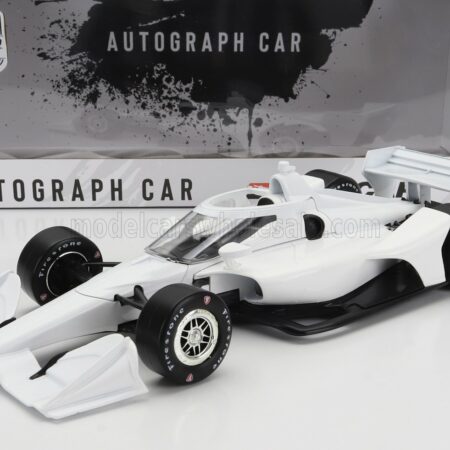 GREENLIGHT 1/18 CHEVROLET | N 0 INDIANAPOLIS INDY 500 INDYCAR SERIES AUTOGRAPH CAR VERSION 2022 | WHITE