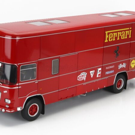 CMR 1/18 OM FIAT | 150 ROLFO TRUCK CAR TRANSPORTER 2-ASSI 1966 - FOR F1 312B 1970 AND FERRARI P3 SPIDER 1966 | RED