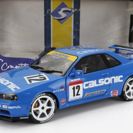 SOLIDO 1/18 NISSAN | SKYLINE GT-R (R34) STREETFIGHTER N 12 CALSONIC TRIBUTE 2000 | BLUE