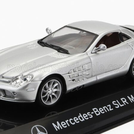 EDICOLA 1/43 MERCEDES BENZ | SLR McLAREN 2003 - CON VETRINA - WITH SHOWCASE | SILVER