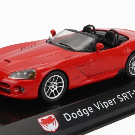 EDICOLA 1/43 DODGE | VIPER SRT-10 SPIDER 2003 - CON VETRINA - WITH SHOWCASE | RED