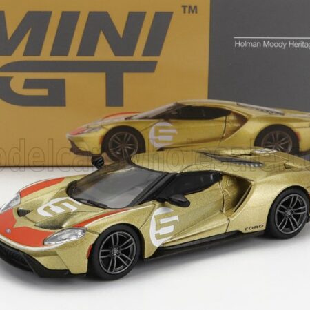 TRUESCALE 1/64 FORD USA | GT HERITAGE EDITION N 5 HOLMAN MOODY 2022 | GOLD RED