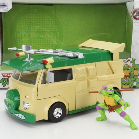 JADA 1/24 VOLKSWAGEN | PARTY WAGON DONATELLO NINJA TURTLES - TARTARUGHE NINJA | YELLOW GREEN