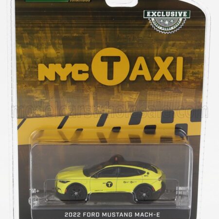 GREENLIGHT 1/64 FORD USA | MUSTANG MACH-E NCY TAXY 2022 | YELLOW BLACK