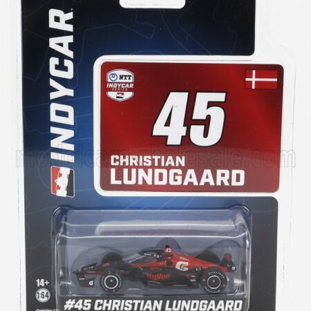 GREENLIGHT 1/64 CHEVROLET | TEAM LETTERMAN LANIGAN RACING N 45 INDIANAPOLIS INDY 500 INDYCAR SERIES 2023 CHRISTIAN LUNDGAARD | BLACK RED