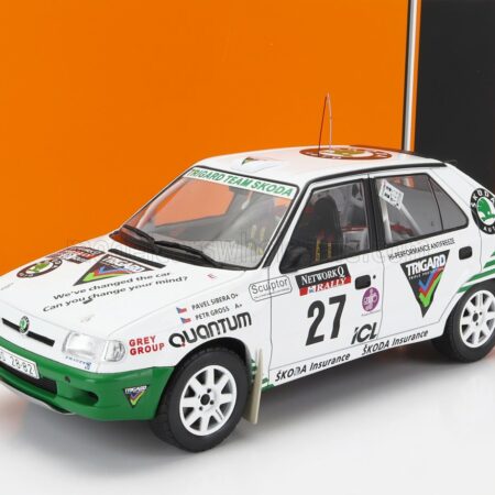 IXO-MODELS 1/18 SKODA | FELICIA N 27 RALLY RAC LOMBARD 1995 P.SIBERA - P.GROSS | WHITE GREEN