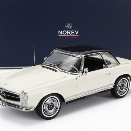 NOREV 1/18 MERCEDES BENZ | SL-CLASS 230SL (W113) SPIDER HARD-TOP 1963 | WHITE