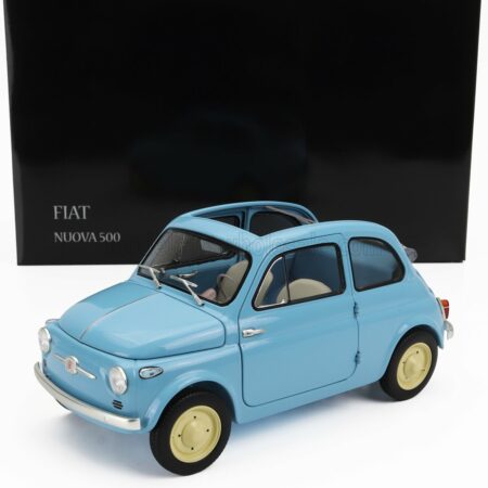 KYOSHO 1/18 FIAT | 500 D CABRIOLET OPEN 1960 | CELESTE CROCIERA - LIGHT BLUE