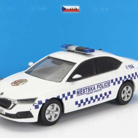 ABREX 1/43 SKODA | OCTAVIA IV MESTSKA POLICIE 2020 | WHITE BLUE