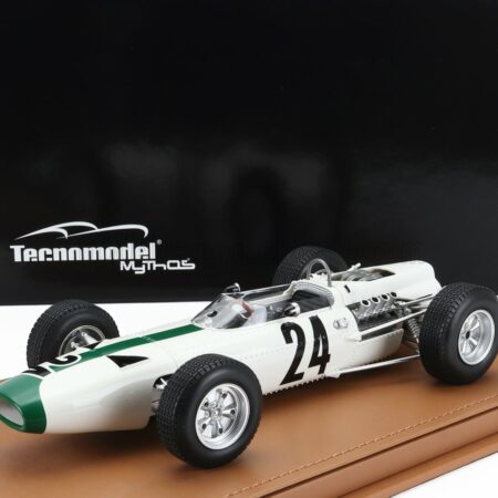 TECNOMODEL 1/18 BRM | F1  P261 N 24 BELGIUM GP 1965 BOB BONDURANT | WHITE GREEN