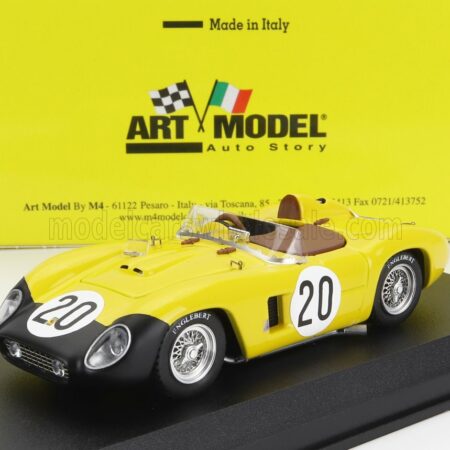 ART-MODEL 1/43 FERRARI | 500TR SPIDER TEAM EQUIPE NATIONE BELGE N 20 24h LE MANS 1956 L.BIANCHI - A.DE CANGY | YELLOW BLACK