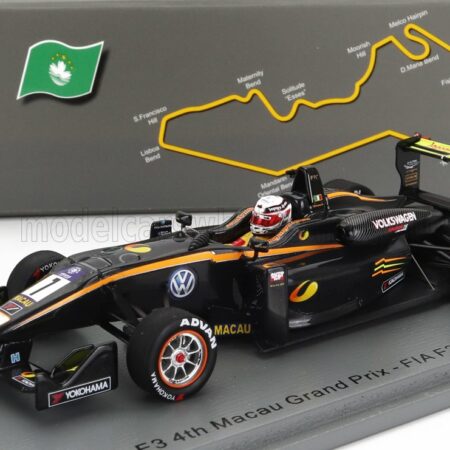 SPARK-MODEL 1/43 DALLARA | F3  TEAM CARLIN N 7 4th MACAU GP INTERNATIONAL CUP 2015 ANTONIO GIOVINAZZI | BLACK