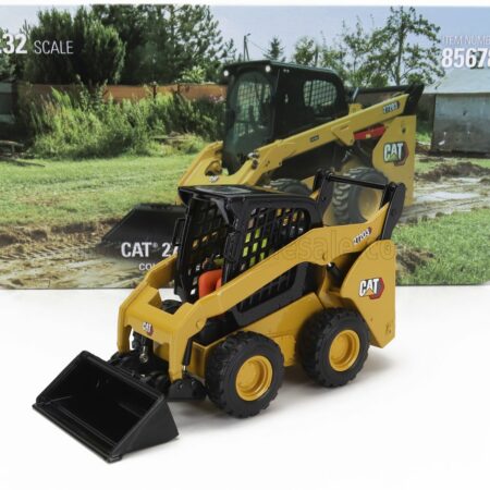 DM-MODELS 1/32 CATERPILLAR | CAT272D3 RUSPA GOMMATA - SKID STEER LOADER | YELLOW BLACK