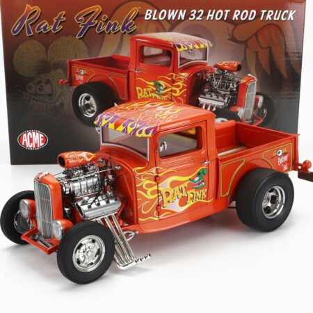 ACME-MODELS 1/18 FORD USA | PICK-UP HOT ROD CUSTOM RAT FINK 1932 | ORANGE