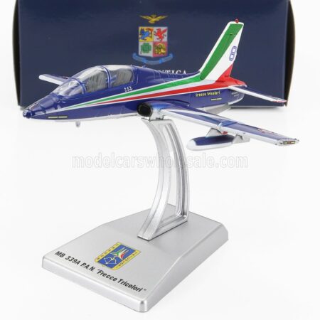 ITALERI 1/100 AERMACCHI | MB339A LIVREA 2023 N 8 FRECCE TRICOLORI - 313th GRUPPO ADDESTRAMENTO ACROBATICO ITALY | BLUE WHITE