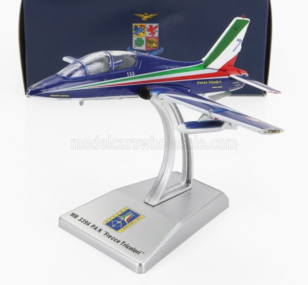 ITALERI 1/100 AERMACCHI | MB339A LIVREA 2023 N 7 FRECCE TRICOLORI - 313th GRUPPO ADDESTRAMENTO ACROBATICO ITALY | BLUE WHITE