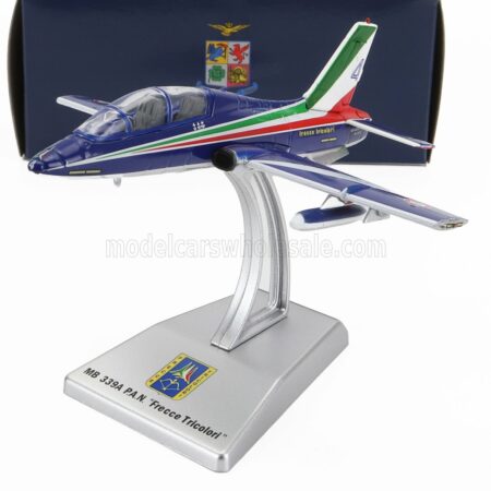 ITALERI 1/100 AERMACCHI | MB339A LIVREA 2023 N 4 FRECCE TRICOLORI - 313th GRUPPO ADDESTRAMENTO ACROBATICO ITALY | BLUE WHITE