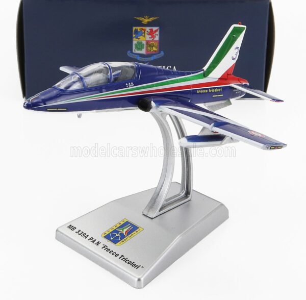 ITALERI 1/100 AERMACCHI | MB339A LIVREA 2023 N 3 FRECCE TRICOLORI - 313th GRUPPO ADDESTRAMENTO ACROBATICO ITALY | BLUE WHITE