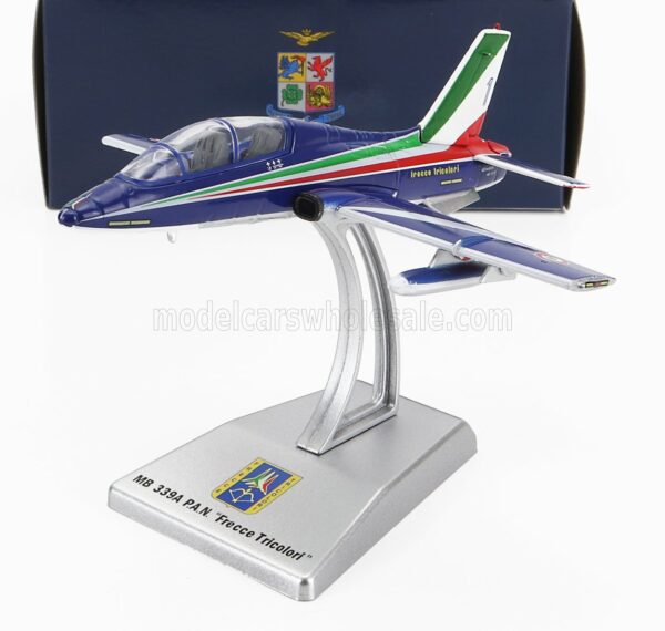 ITALERI 1/100 AERMACCHI | MB339A LIVREA 2023 N 1 FRECCE TRICOLORI - 313th GRUPPO ADDESTRAMENTO ACROBATICO ITALY | BLUE WHITE