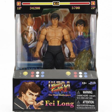 JADA 1/10 FIGURES | FEI LONG - ULTRA STREET FIGHTER II - THE FINAL CHALLENGERS - CM. 15.5 - ACTION FIGURE | BLACK PINK