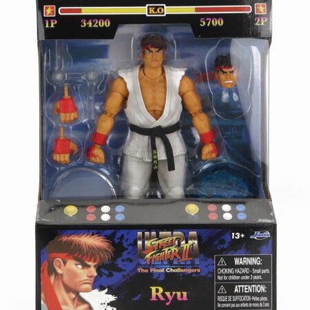 JADA 1/10 FIGURES | RYU - ULTRA STREET FIGHTER II - THE FINAL CHALLENGERS - CM. 15.5 - ACTION FIGURE | WHITE PINK