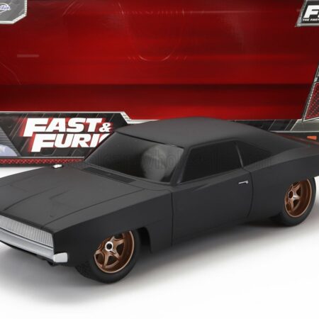 JADA 1/16 DODGE | DOM'S DODGE CHARGER R/T 1968 - FAST & FURIOUS 9 | MATT BLACK