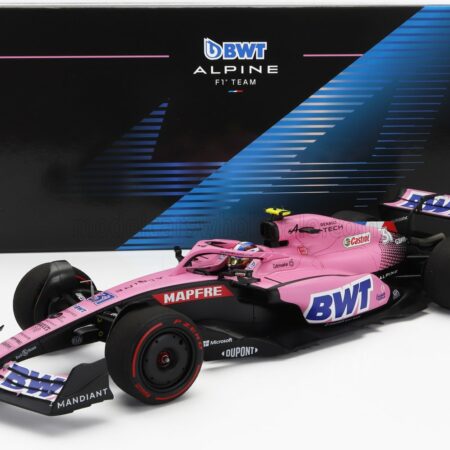 MINICHAMPS 1/18 ALPINE | F1 A522 TEAM ALPINE BWT N 31 7th BAHRAIN GP 2022 ESTEBAN OCON | BLUE PINK