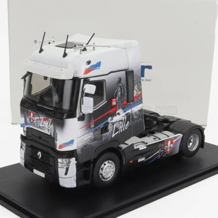 ELIGOR 1/43 RENAULT | T-LINE HIGH TRACTOR TRUCK LILLE 2-ASSI 2021 | BLACK WHITE