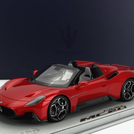 BBR-MODELS 1/18 MASERATI | MC20 CIELO SPIDER 2022 - CON VETRINA - WITH SHOWCASE | ROSSO VINCENTE - RED MET