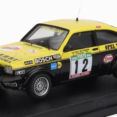 TROFEU 1/43 OPEL | KADETT GTE (night version) N 12 RALLY PORTUGAL 1977 F.WITTMANN - K.NESTINGER | YELLOW BLACK