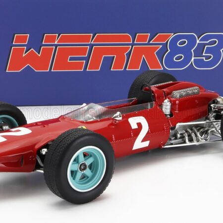 WERK83 1/18 FERRARI | F1  158 TEAM SCUDERIA FERRARI N 2 WORLD CHAMPION WINNER MONZA ITALY GP 1964 JOHN SURTEES | RED