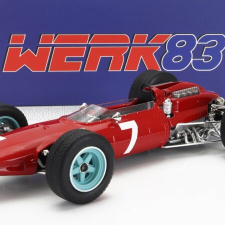 WERK83 1/18 FERRARI | F1  158 TEAM SCUDERIA FERRARI N 7 WORLD CHAMPION WINNER GERMANY GP 1964 JOHN SURTEES | RED