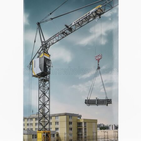 NZG 1/50 LIEBHERR | 81 K.1 GRU EDILE AUTOMONTANTE - FAST ERECTERING CRANE | YELLOW BLACK